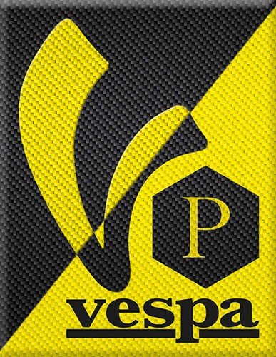 Vespa emblema cascata - , adesivo