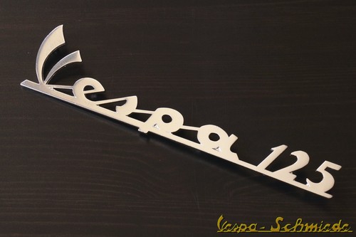 Stemma vespa scritta - scritta, targa