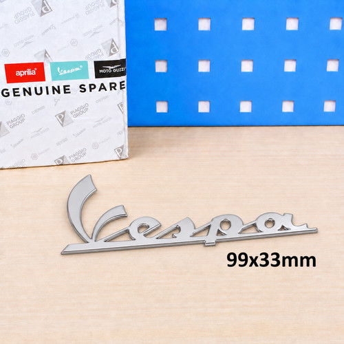 Adesivo cromato logo vespa - adesivo,