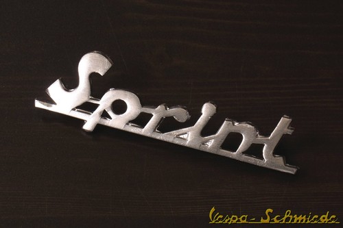 Stemma vespa scritta targhetta - vespa,