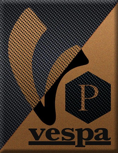 Vespa stemma cascata adesivo - vespa,