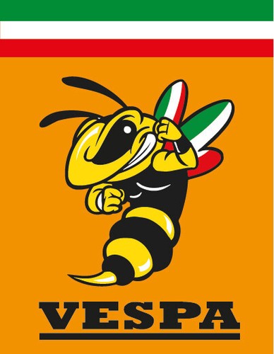 Vespa stemma cascata - stemma, adesivo