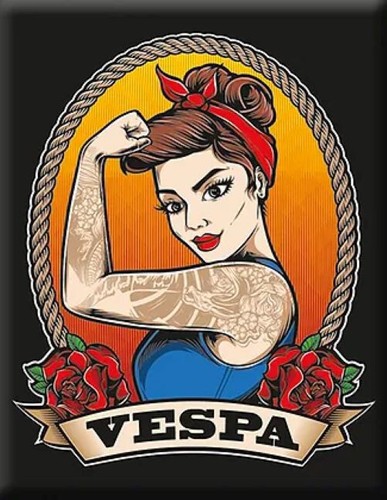 Adesivo cascata emblema vespa - adesivo,