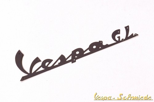 Targa gamba scritta - vespa,